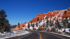 Snow Mountains roads