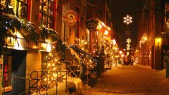 Snow night Christmas