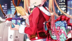 Snow night Christmas Anime costume Bells Gifts hats santa motor 