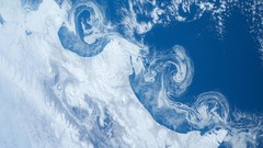 Snow ocean ice calm Earth space station NASA iss International 