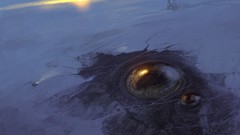 Snow paint Arctic fantasy art