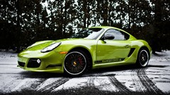 Snow porsche cayman