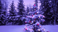 Snow purple Christmas