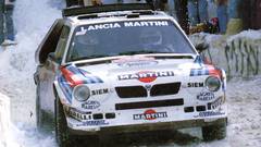 Snow rally Lancia racing