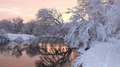 Snow rivers snow landscapes