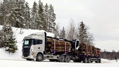Snow Scania trucks vehicles