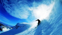 Snow Skiing skyscapes