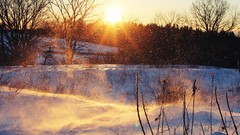 Snow sun