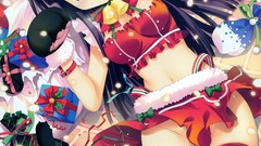 Snow tears collar Bells Gifts hats stockings skirts anime girls 