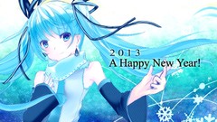 Snow tie scarfs blue hair anime girls blue eyes hatsune miku 