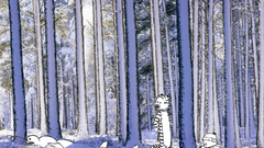 Snow Trees forests calvin