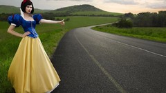 Snow-white artwork hitchhikers