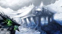 Snow white fortress artwork fantasy art