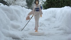 Snow winter Anime girl