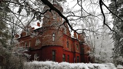 Snow winter architecture buildings