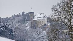 Snow winter architecture Castles historic