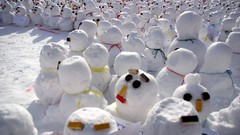 Snow winter Army Snowmen