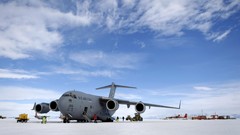 Snow winter clouds Aircraft ice military aviation Arctic Boeing 