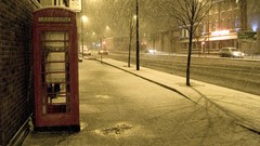 Snow winter England United Kingdom streets