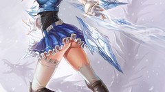 Snow winter ice ass wings Fairies dress flying gloves bows 