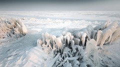 Snow winter ice shapes