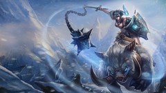 Snow winter ice woman pigs online mace League of Legends video 