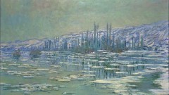 Snow winter Mountains ice paintings impressionism rivers Claude 