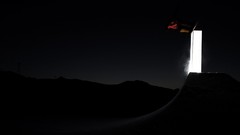 Snow winter night light snowboard Snowboarding