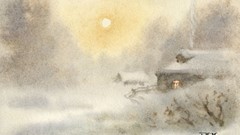 Snow winter paintings artwork