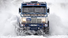 Snow winter Paris Russia Red Bull KAMAZ Dakar KAMAZ-Master