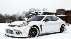 Snow winter Porsche Panamera