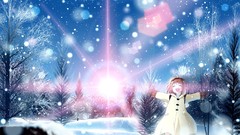 Snow winter sunlight anime girls kanon tsukimiya ayu