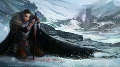 Snow winter Swords swordsman