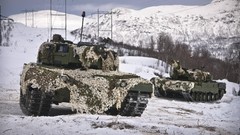 Snow winter War Army military Leopards camouflage German front 