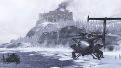 Snow winter War ice Guns Helicopters soldiers call of duty 