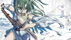 Snow winter weapons Guns smoke blood fangs ammunition outdoors 