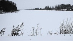 Snow winter wind black and white cold white Russia lakes 