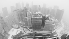 Snow winter windows buildings cities cityscapes new york city