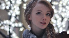 Snow woman faces blondes blue eyes models pale skin Olesya 