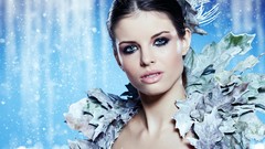 Snow woman faces models