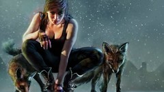 Snow woman fan art foxes artwork fantasy art