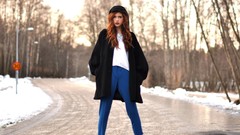 Snow woman roads sweden ebba zingmark redheads