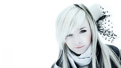 Snow woman white hair