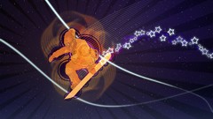 Snowboarding abstract artwork