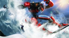 Snowboarding Robots digital art