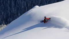 Snowboarding Washington mount baker