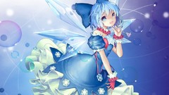 Snowflakes blue ice game bubbles wings Fairies dress gloves 