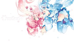 Snowflakes cherries tattoos skirts scarfs blue hair pink hair 