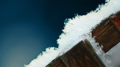 Snowflakes depth of field