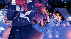 Snowflakes nature Trees snow winter Mountains wind tie Snowmen 